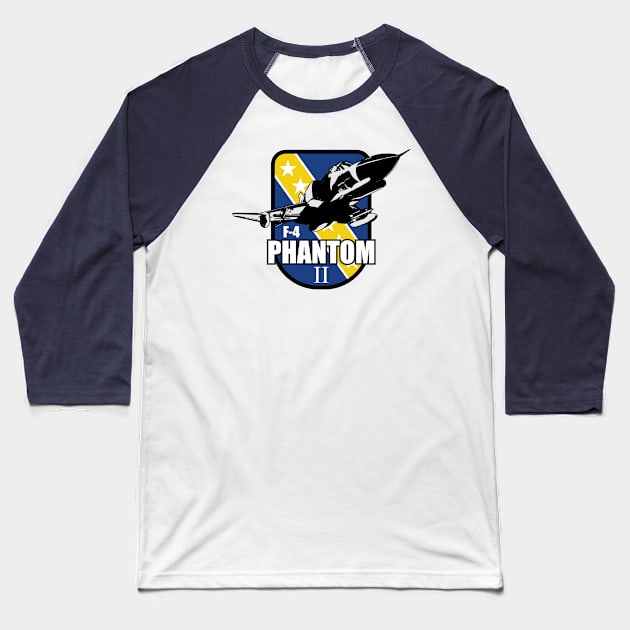 F-4 Phantom II Baseball T-Shirt by Tailgunnerstudios